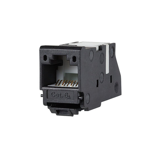 Metz Connect - Modularer Steckverbinder UAE modul 8(8) Cat.6A 130A11-29-I schwarz − 12 Stück