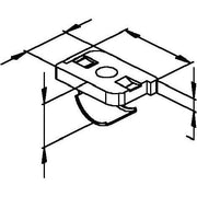 Niedax - Gleitmutter GSF 0406 V − 25 Stück