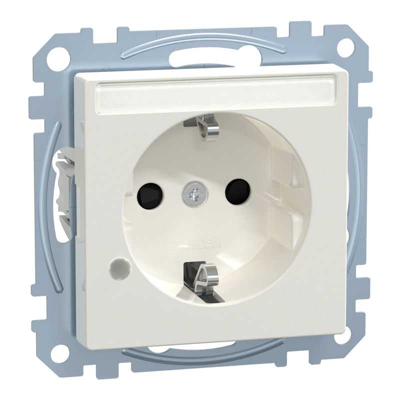 Merten - Steckdose SCHUKO-Steckdose pws MEG2303-0319 Ko.Licht Schriftfeld