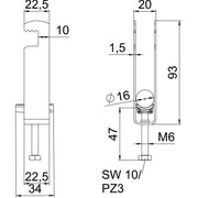 OBO Bettermann - Bügelschelle BS-F3-K-16 FT 3-fach − 50 Stück