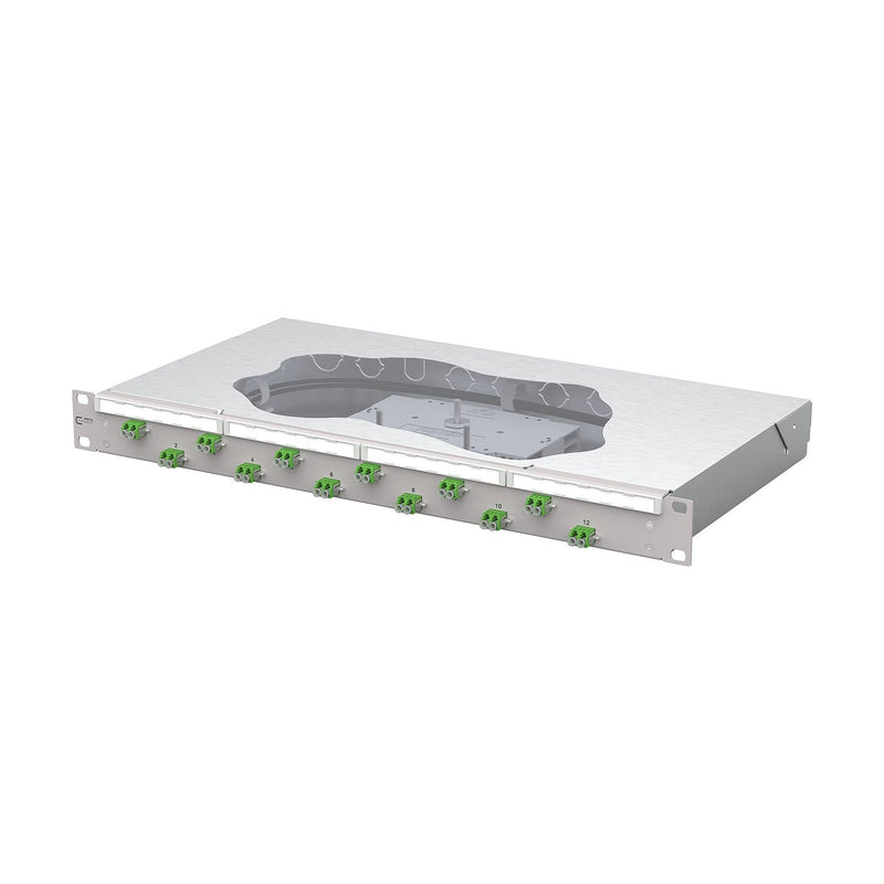 Metz Connect - Patchpanel LWL Patchfeld splice 1504597612-F 12xLC-D APC OS2