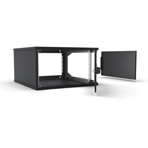 Enoc - Netzwerkgehäuse 19" Basic Wandschrank W3 6-6-P-S 6HE, 600mm Tief, sw