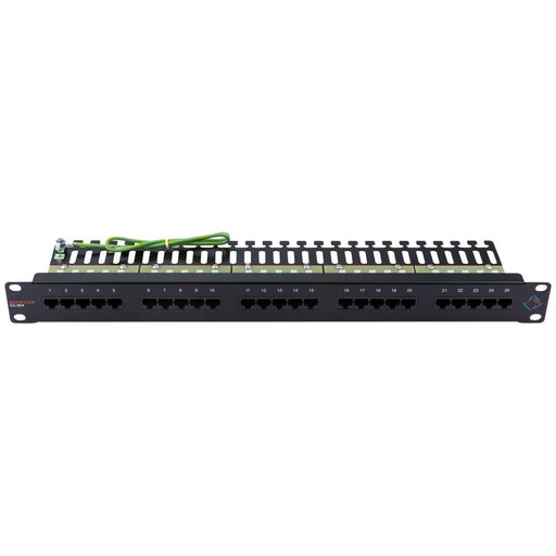 Dätwyler IT Infra - Patchpanel Kupfer Telefonpanel CU 25/4 418002 Cat. 3 schwarz