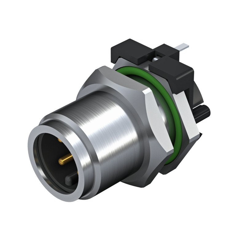 Weidmüller - Rundsteckverbinder, Einbau (PCB) Stecker SAIE-M12S-5-H10TL M12 − 10 Stück