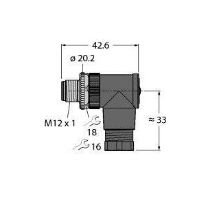 Turck - Rundsteckverbinder, feldkonfektionierbar (Industriesteckverbinder) Stecker BS8241-0/PG9