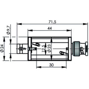 Telegärtner - Koax-Kupplung Adapterbox 100027893 BNC-BNC (M-F) 50 Ohm