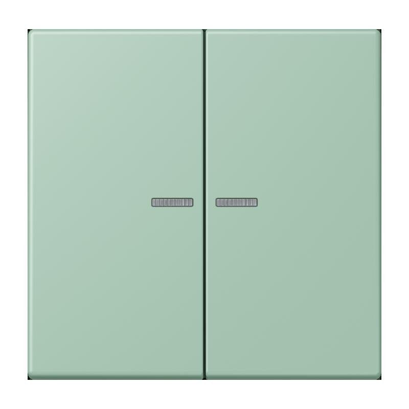 Jung - Abdeckung/Bedienelement für Installationsschalterprogramme Wippe mit Lichtleiter LC 102 KO5 217 vert anglais clair