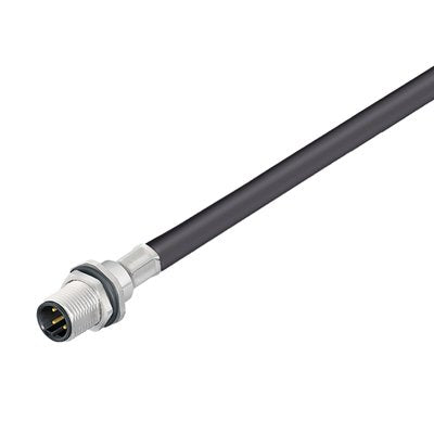 Weidmüller - Rundsteckverbinder, Einbau (mit Leitung) Einbaustecker SAIE-M12S-5S2.0U HW