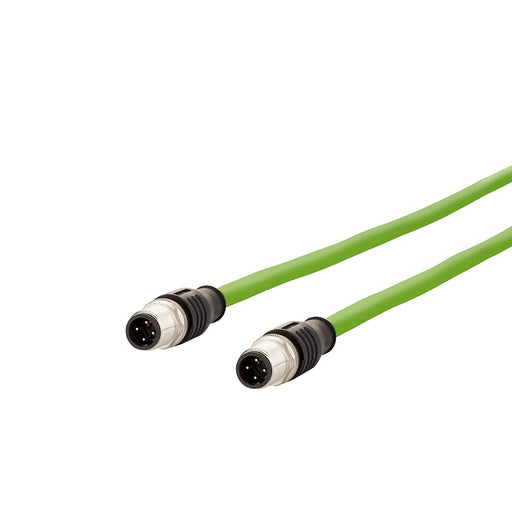 Metz Connect - Patchkabel Kupfer Industrie Verbindungsleitung M12 142M1D11020 2m gn D-kodiert