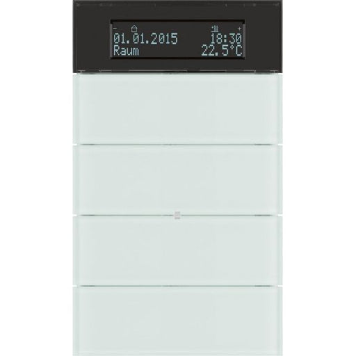 Berker - Bussystem-Mehrfach Bediengerät Tastsensor 4fach 75664590 Glas polarweiß