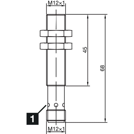 Di-soric - Induktiver Näherungsschalter Induktiver Näherungssensor INS-M12-B04PS-B3 4mm, bündig
