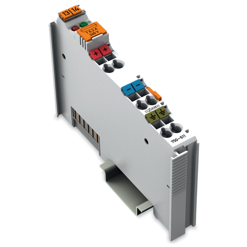 WAGO - Feldbus, Dez. Peripherie - Einspeise- und Segmentmodul Potentialeinspeisung 750-611 AC230V,Sicherungsh