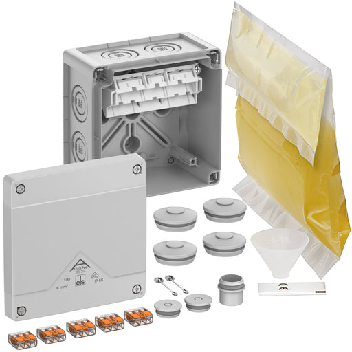Spelsberg - Dose, Gehäuse für Montage auf der Wand/Decke Abzweigkasten Abox Pro XT SL-6²