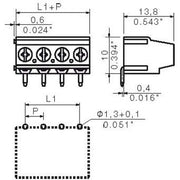 Weidmüller - Leiterplattenklemme LP Klemme Raster 5.08 LM5.08/3/180 SW − 500 Stück