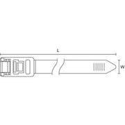 HellermannTyton - Kabelbinder Speedy Tie OEM-Pack 13x750,D210,PA − 25 Stück