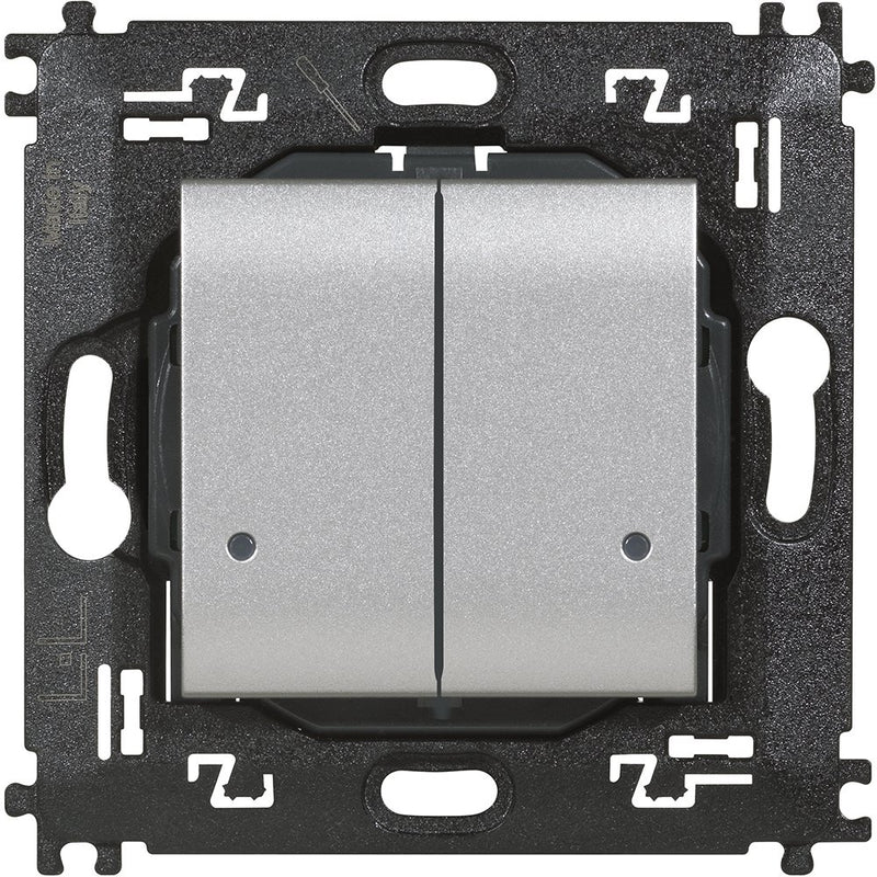 Legrand (BT) - Funksender Drahtloser Wandsender Bticino NT4003DCW 2-fach, Tech