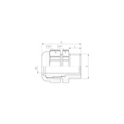 Jacob - Kabelverschraubung 18M321721 T UNI-DICHT M32X1.5 − 25 Stück