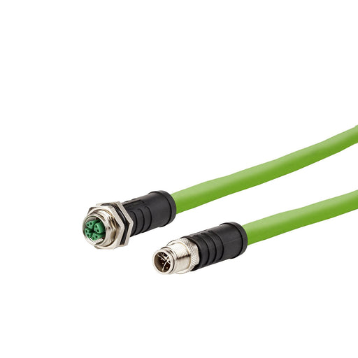 Metz Connect - Patchkabel Kupfer Industrie IndustrialEthernet Leitung 142M6X12010 X-kodiert, 1m, M12