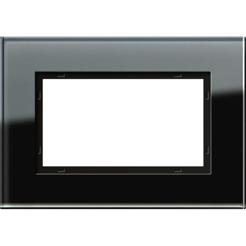 Gira - Abdeckrahmen 1 2fach 100105 Glas sw