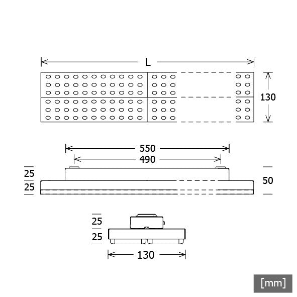 LTS Licht&Leuchten - Decken-/Wandleuchte LED-Leuchte LUZ-A23 110.830.BWws 830, ws