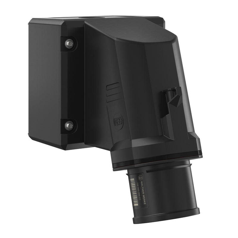 Walther Werke - CEE-Gerätestecker (IEC 60309) CEE NEO Wandgerätestecker FW734307CC schräg 32A 3P 7h
