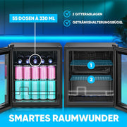 Bomann DA - Kühlschrank Glastürkühlgerät KSG 7291 sw 46L