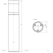 EVN Lichttechnik - Wegeleuchte LED-Wegeleuchte WLRV90101502 3000K 900mm anth