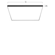 Lightnet - Decken-/Wandleuchte LED-Anbauleuchte CA9OEE-830M-Q600 3000K, silber