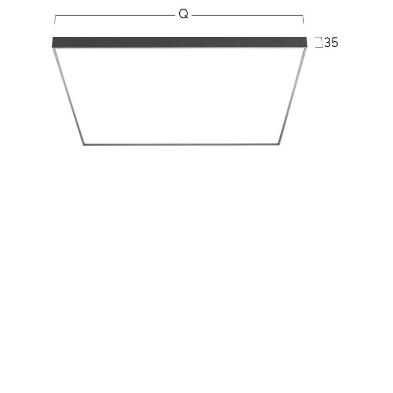 Lightnet - Decken-/Wandleuchte LED-Anbauleuchte CA9OEE-830M-Q600 3000K, silber
