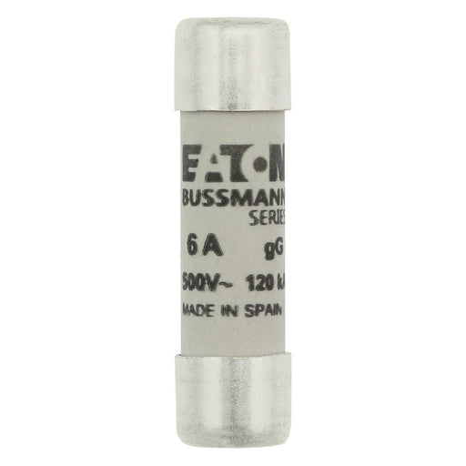 Eaton - Zylindrische Sicherung Sicherungseinsatz Nieders. C10G6 6A AC 500V 120kA − 10 Stück