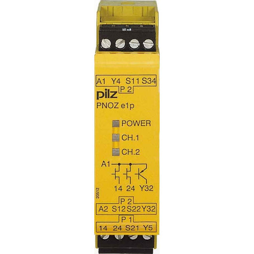 Pilz - Gerät zur Überwachung von sicherheitsgerichteten Stromkreisen Not-Aus-Schaltgerät PNOZ e1p C #784130 24VDC 2so