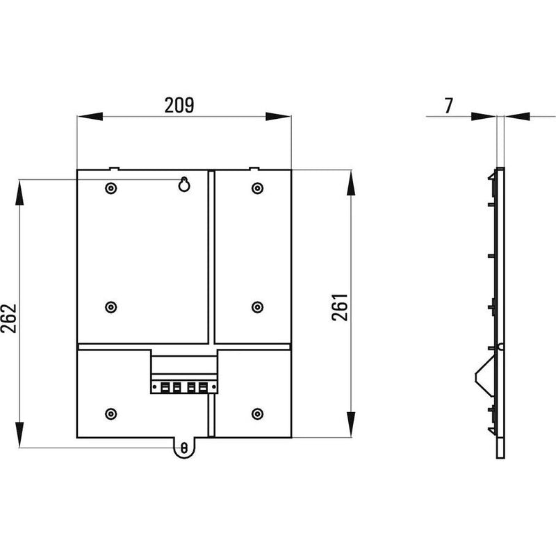 WHD - Halterung für Audio-/Videosysteme Rückwand RWWL6 si f.WL6 oder WL6/2