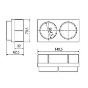 Maico - Zubehör/Ersatzteile für Ventilatoren Einschub in Winkel MF-WE63