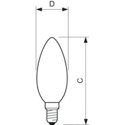 Philips Lighting - LED - Lampe/Multi - LED LED - Kerzenlampe E14 CorePro LED#34718200 matt Glas