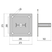 Performance in Light - Zubehör/Ersatzteile für Lichtmast Bodenplatte 3112994