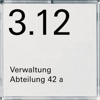 Gira - Bezeichnungsmaterial für Installationsschalterprogramme Orientierungsschild 1f.rws 107100 Event-E2