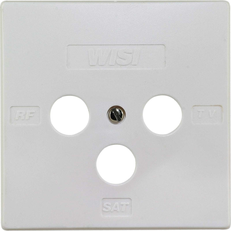 Wisi - Abdeckrahmen Abdeckung DD-Dosen, 3-Loch DW45 75x75 mm, KDG zert