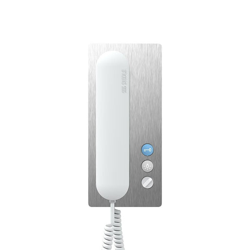 Siedle&Söhne - Innenstation für Türkommunikation Haustelefon Standard HTS 811-01 E/W Edelstahl/weiß