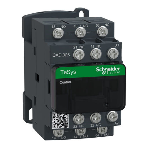 Schneider Electric - Hilfsschütz, Relais Hilfsschütz CAD326F7 3S, 2Ö, 110V