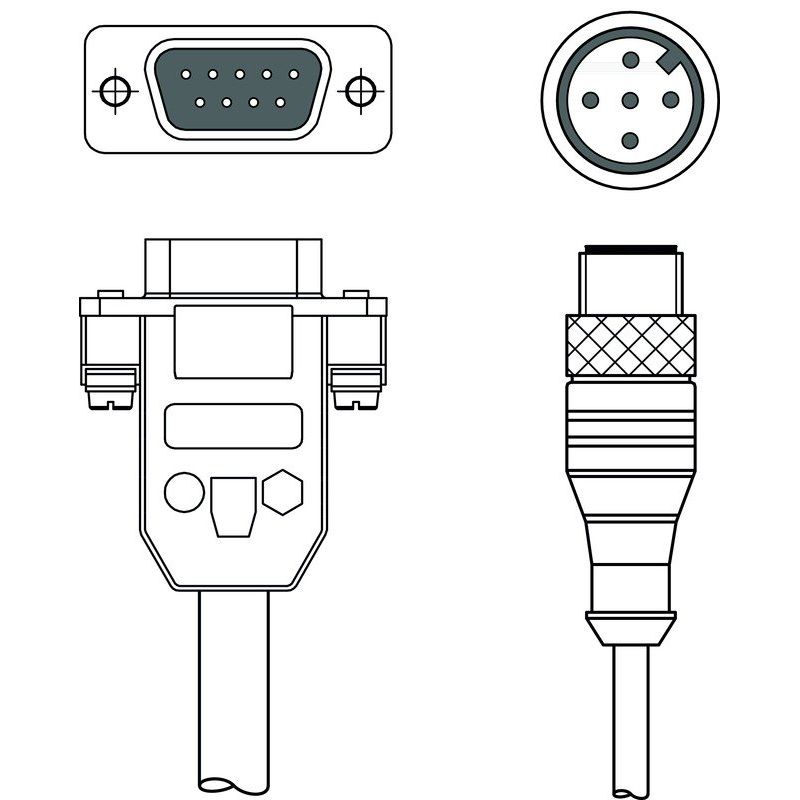 Leuze - Konfektioniertes Sensor-Aktor-Kabel Verbindungsleitung KB-ROD4 plus-5000