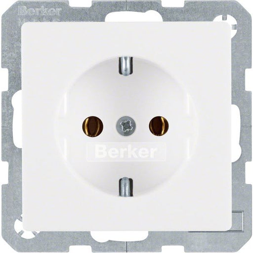 Berker - Steckdose SCHUKO-Steckdose 47436089 polarweiss samt