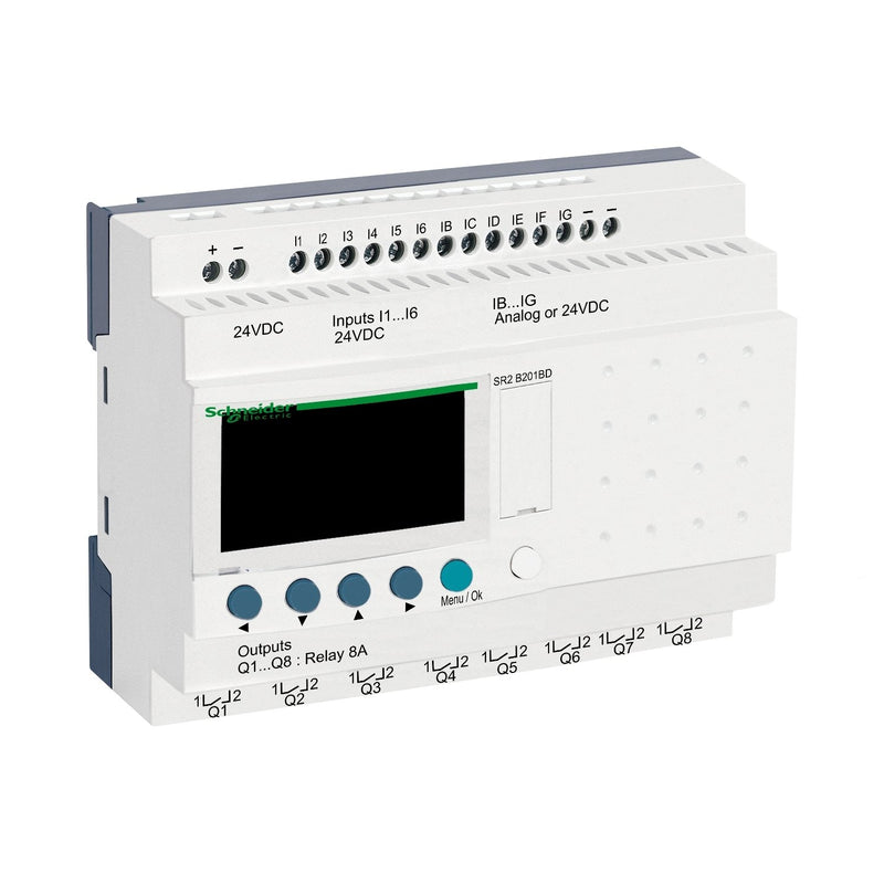 Schneider Electric - Logikmodul Zelio Logic SR2-B201BD 20 E/A 24VDC