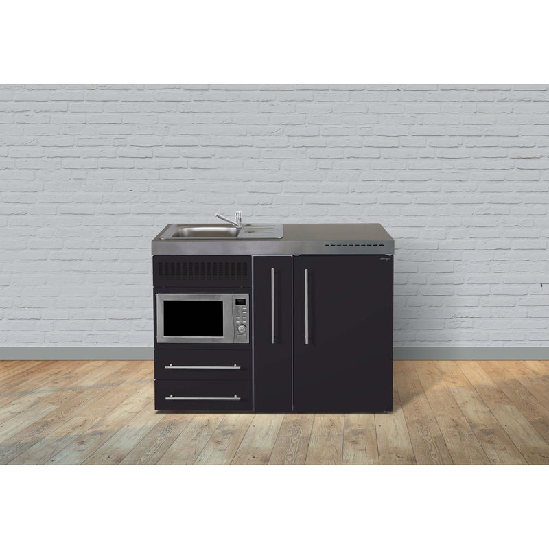Stengel - Mini-Küche Miniküche Premiumline MPMSM120AMWBli Schwarz matt