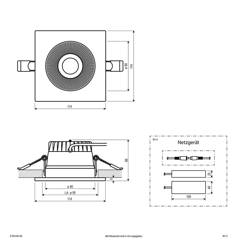 EVN Lichttechnik - Downlight/Strahler/Flutlicht LED-Downlight ET54104125