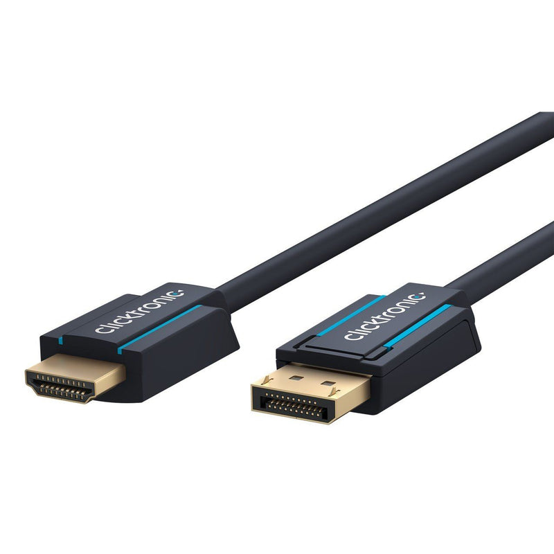 Clicktronic - Konfektioniertes A/V-Kabel DisplayPort/HDMI-Adapterk. 44924 2m,4K