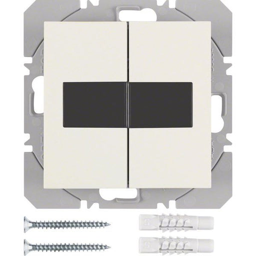 Berker - Bussystem-Hand-/Wandsender KNX-Funk Wandsender 2fach 85656182 weiß glänzend