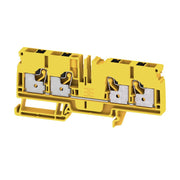 Weidmüller - Durchgangs-Reihenklemme Klemme A4C 6 FE PUSH IN, 6 mm² − 50 Stück