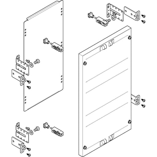 ABN - Verteilerfeld für Installationsverteiler ESPRO-Modul MF1360 flach BxH:250x450mm