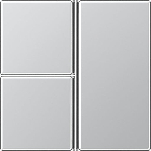 Jung - Abdeckung/Bedienelement für Installationsschalterprogramme Tastensatz 3-fach alu A 403 TSA AL komplett