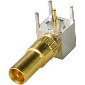 Harting - Kontakt für Industriesteckverbinder Koaxialkontakt gewinkelt 09030006263 Rändelung 1,5A − 100 Stück